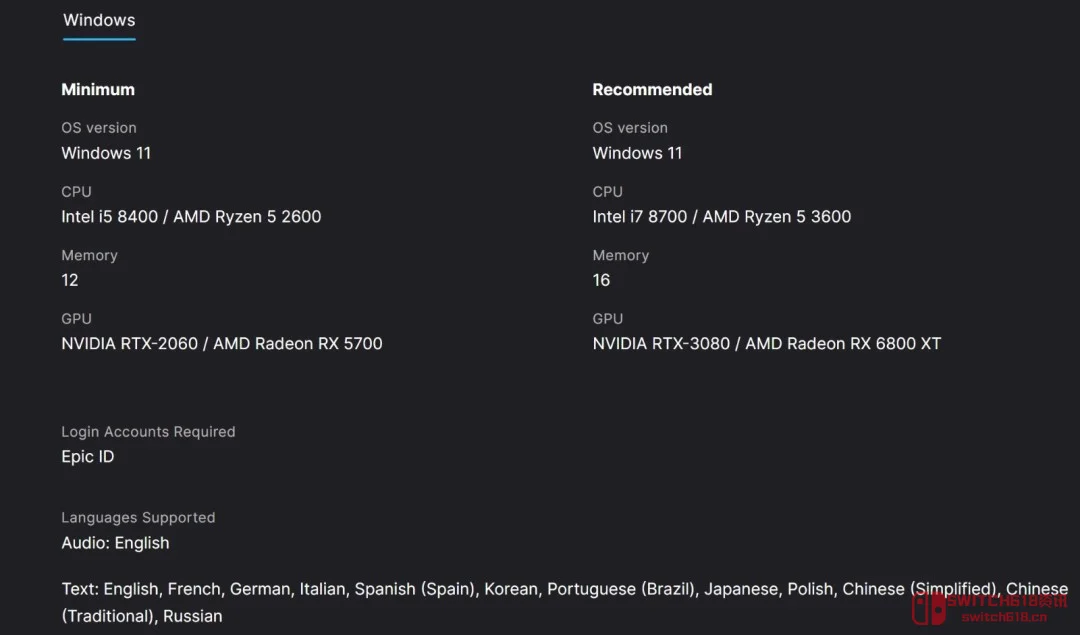 《堕落之主2》配置公布:3080是底线,钱包准备好哭吧! 《堕落之主2》配置公布:3080是底线,钱包准备好哭吧!