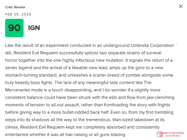 《生化危机9》M站88分!里昂,你小子终于又回来了! 《生化危机9》M站88分!里昂,你小子终于又回来了!