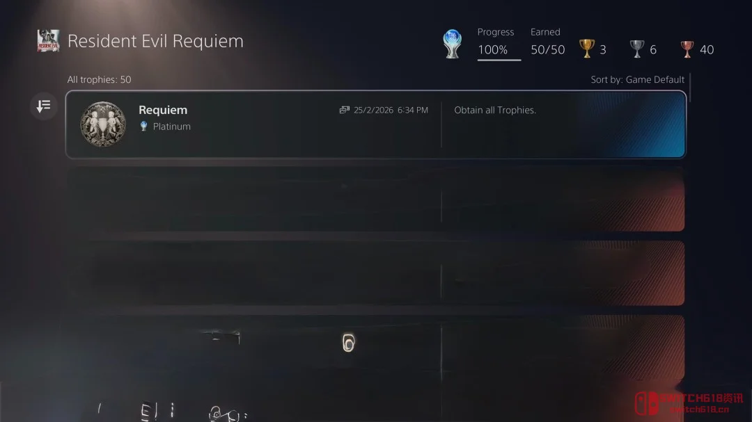 卧槽!这肝度,直接封神!《生化危机:安魂曲》白金大佬现身! 卧槽!这肝度,直接封神!《生化危机:安魂曲》白金大佬现身!