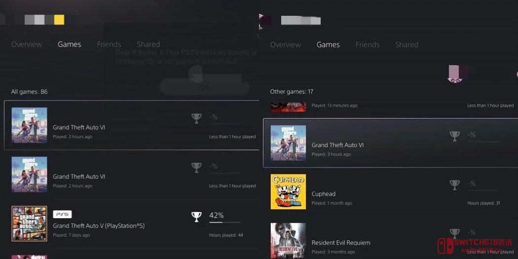 卧槽!《GTA6》直接跳票到我的“最近游玩”里了?! 卧槽!《GTA6》直接跳票到我的“最近游玩”里了?!