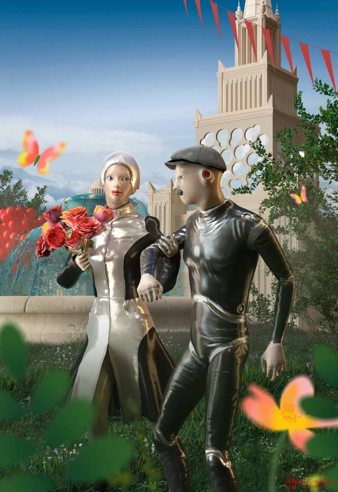 《原子之心》官方整活了!这波节日贺图,我愿称之为“钢铁凝胶”的浪漫! 《原子之心》官方整活了!这波节日贺图,我愿称之为“钢铁凝胶”的浪漫!