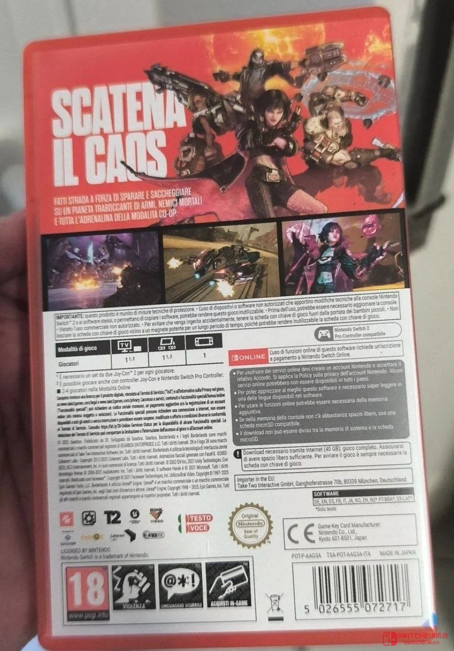 《无主之地4》Switch2实体版居然冒头了?但开发早完了! 《无主之地4》Switch2实体版居然冒头了?但开发早完了!