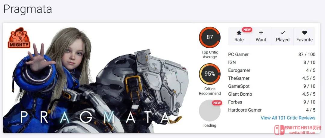 卡普空新IP《识质存在》媒体评分炸裂!M站86 OC站87,这评分我直接好家伙 卡普空新IP《识质存在》媒体评分炸裂!M站86 OC站87,这评分我直接好家伙