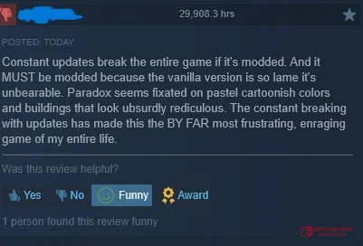 投入3万小时还不够!天际线老玩家怒写3000字差评:我TM再也不惯着你Paradox了 投入3万小时还不够!天际线老玩家怒写3000字差评:我TM再也不惯着你Paradox了