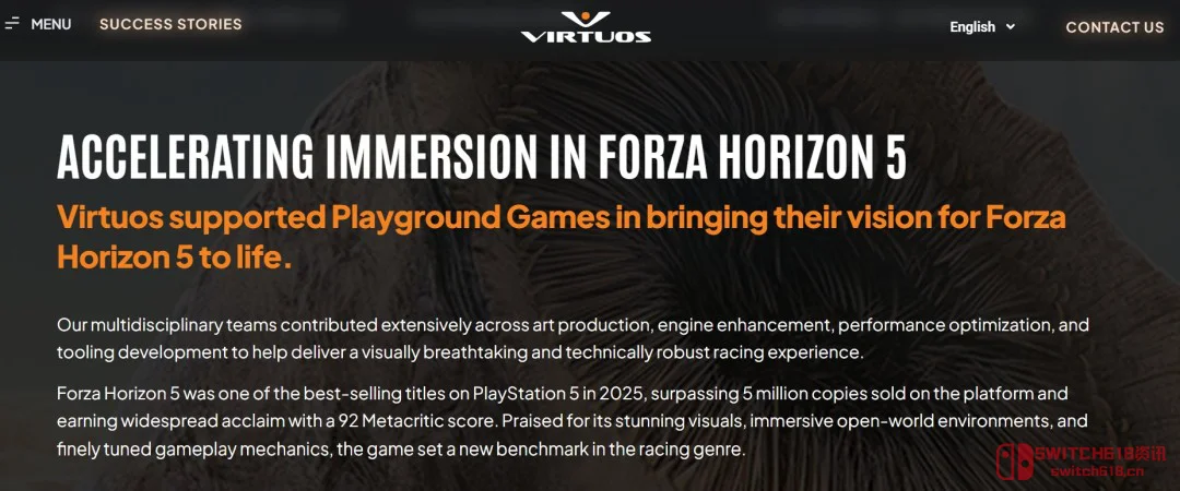 500万销量!地平线5在PS5上杀疯了?维塔士这波移植赢麻了 500万销量!地平线5在PS5上杀疯了?维塔士这波移植赢麻了