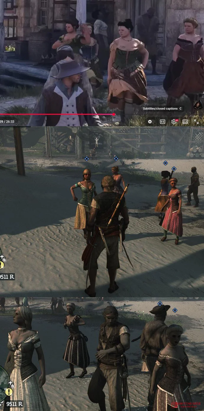 育碧《黑旗》重制版偷偷把加勒比海小姐姐"优化"成大妈?玩家:这波操作我服了! 育碧《黑旗》重制版偷偷把加勒比海小姐姐"优化"成大妈?玩家:这波操作我服了!