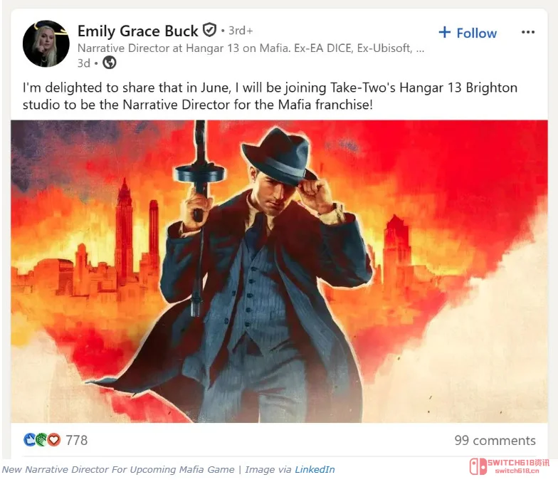 "教父"要出山了?前《战地6》叙事总监加盟,《四海兄弟》新作这次稳了? "教父"要出山了?前《战地6》叙事总监加盟,《四海兄弟》新作这次稳了?