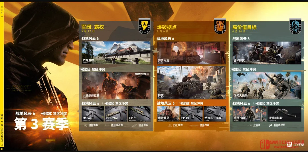 《战地6》S3 5月12日晚8点开干!新地图、排位赛、M16A4爷青回,这波更新量大管饱! 《战地6》S3 5月12日晚8点开干!新地图、排位赛、M16A4爷青回,这波更新量大管饱!