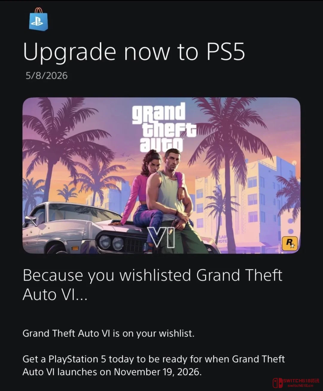 天呐,索尼开始“催更”了?为了GTA6,赶紧把你的PS4扔了吧! 天呐,索尼开始“催更”了?为了GTA6,赶紧把你的PS4扔了吧!