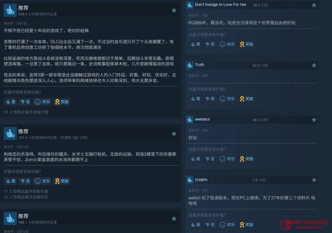 我去,《巫师3》新DLC直接让Steam在线翻倍,老猎魔人全回来了! 我去,《巫师3》新DLC直接让Steam在线翻倍,老猎魔人全回来了!