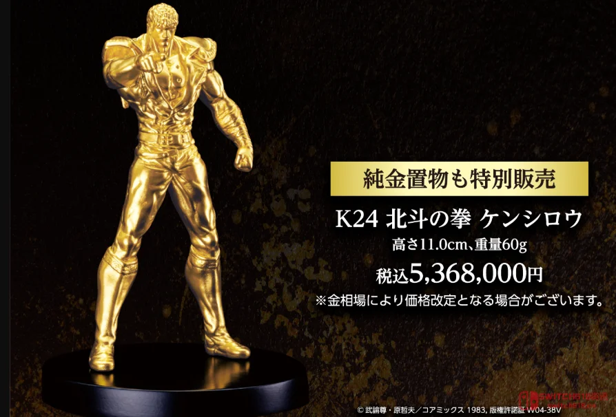 钱包暴击!《北斗神拳》黄金健次郎售价4400万,这声‘你已经死了’是对我存款说的 钱包暴击!《北斗神拳》黄金健次郎售价4400万,这声‘你已经死了’是对我存款说的