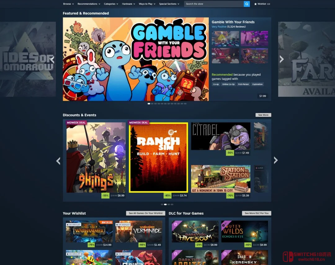 我的钱包预警!Steam商店页面大改版,G胖的微笑让我颤抖... 我的钱包预警!Steam商店页面大改版,G胖的微笑让我颤抖...