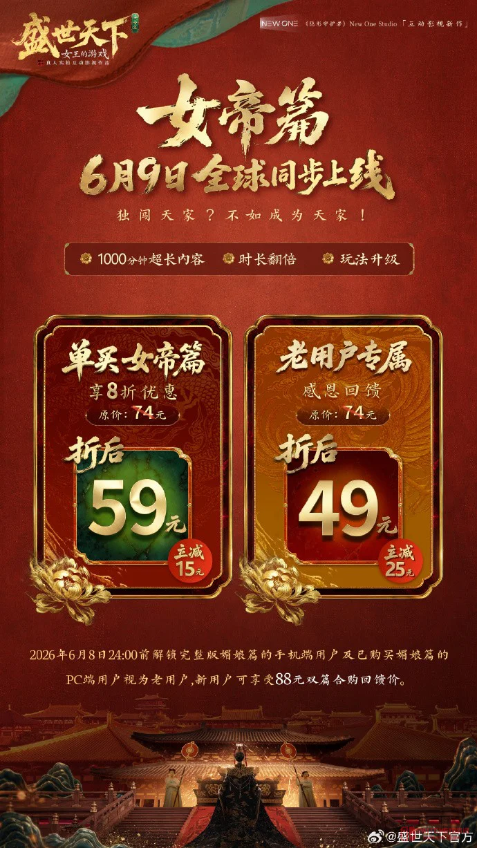 我去!感业寺的尼姑还没当够,女帝篇49元就让我登基? 我去!感业寺的尼姑还没当够,女帝篇49元就让我登基?