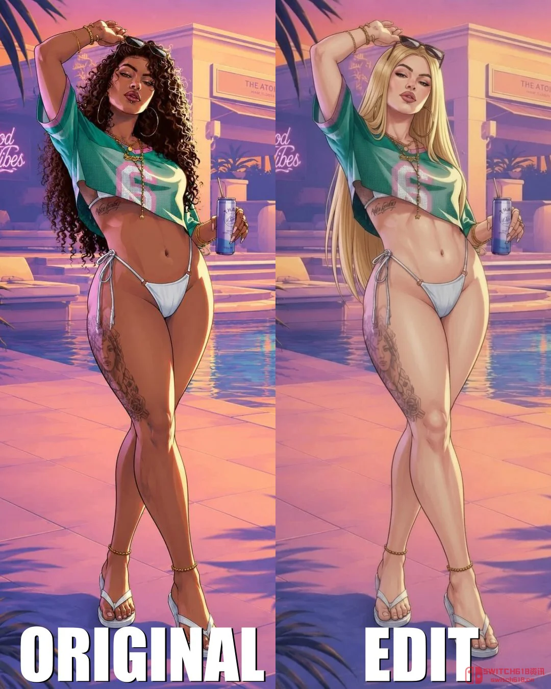 我去,《GTA6》封面女主露西亚被嫌弃?老哥反手P个白人妹,这操作我真服了 我去,《GTA6》封面女主露西亚被嫌弃?老哥反手P个白人妹,这操作我真服了